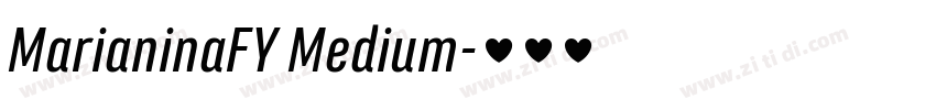 MarianinaFY Medium字体转换